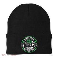 Everybody In The Pub Getting Tipsy St Patricks Day Drinking Beanie thumb 0
