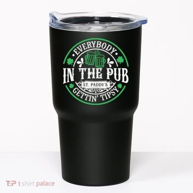 Everybody In The Pub Getting Tipsy St Patricks Day Drinking Tumbler