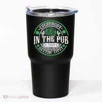 Everybody In The Pub Getting Tipsy St Patricks Day Drinking Tumbler thumb 0