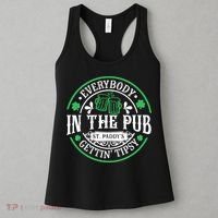 Everybody In The Pub Getting Tipsy St Patricks Day Drinking Women's Tank Top thumb 3
