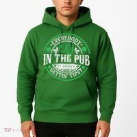 Everybody In The Pub Getting Tipsy St Patricks Day Drinking Hoodie thumb 2