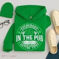 Everybody In The Pub Getting Tipsy St Patricks Day Drinking Hoodie thumb 4