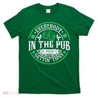 Everybody In The Pub Getting Tipsy St Patricks Day Drinking T-Shirt thumb 0