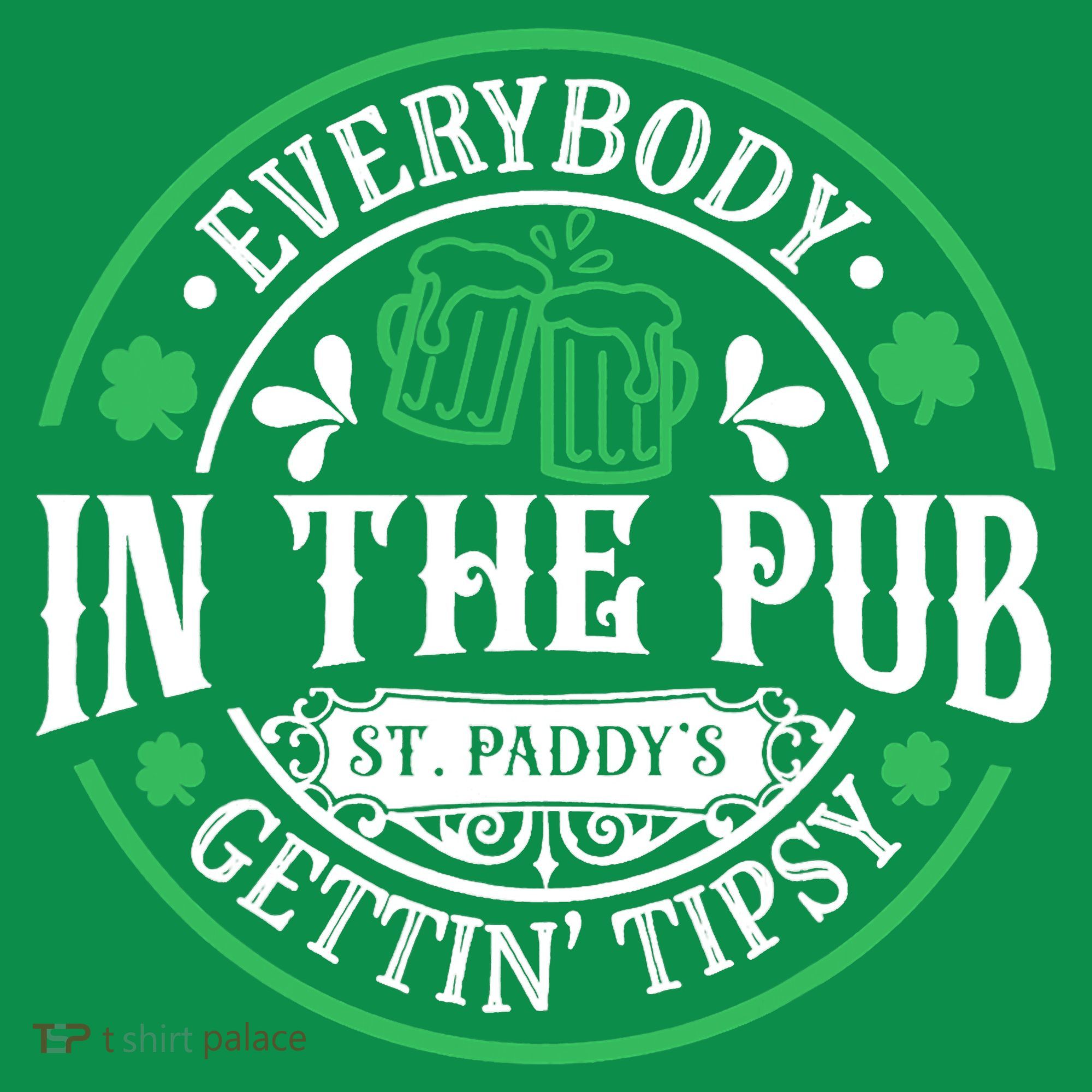 Everybody In The Pub Getting Tipsy St Patricks Day Drinking Mousepad