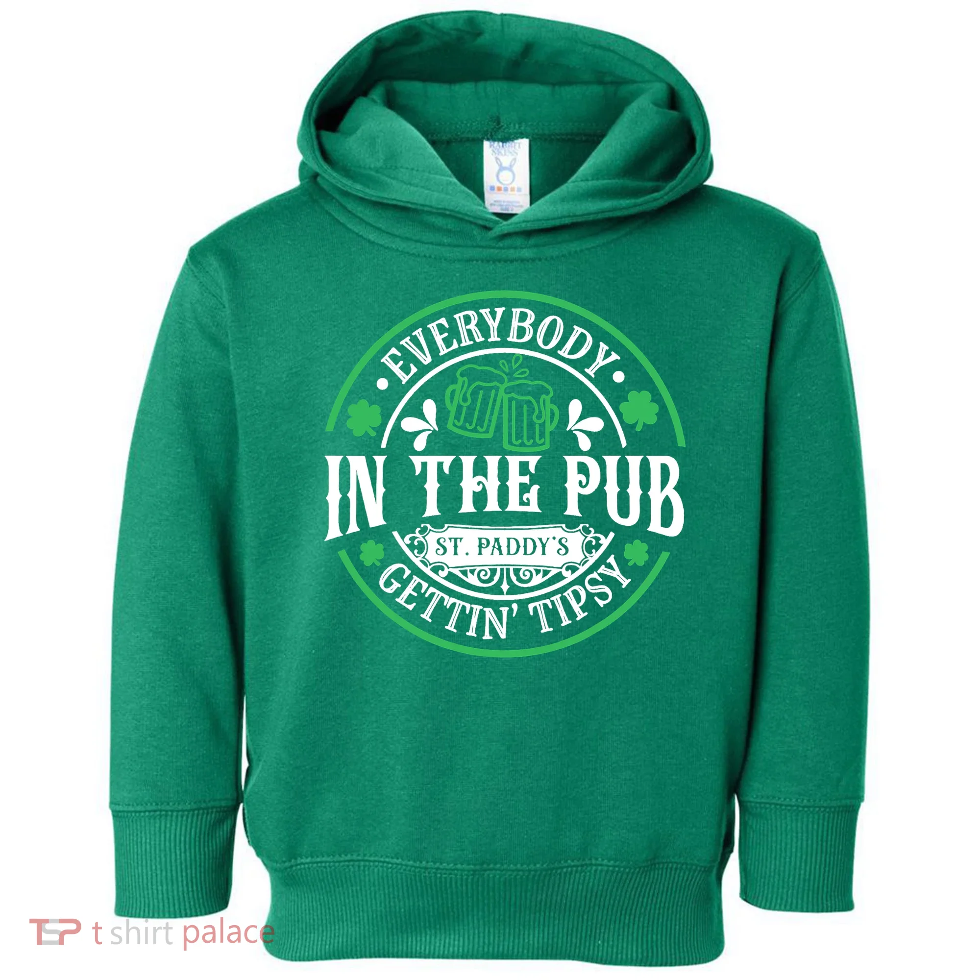 Everybody In The Pub Getting Tipsy St Patricks Day Drinking Toddler Hoodie