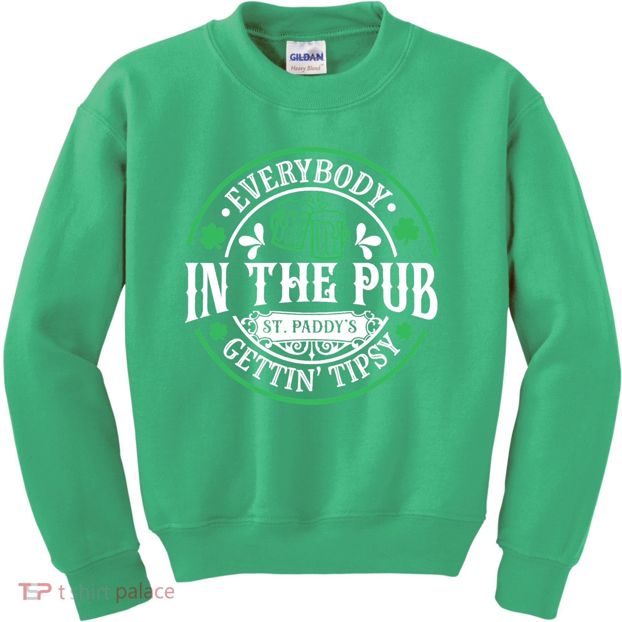 Everybody In The Pub Getting Tipsy St Patricks Day Drinking Kids Sweatshirt