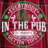 Everybody In The Pub Getting Tipsy St Patricks Day Drinking Men's Flannel Plaid Pajama Pants thumb 2