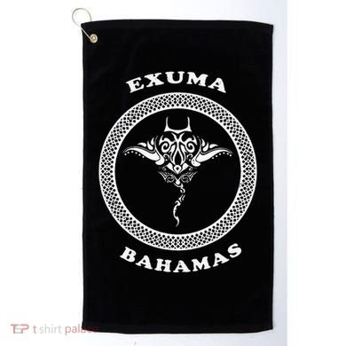 Exuma Islandsbahamas Tribal Stingray Vacation Golf Towel