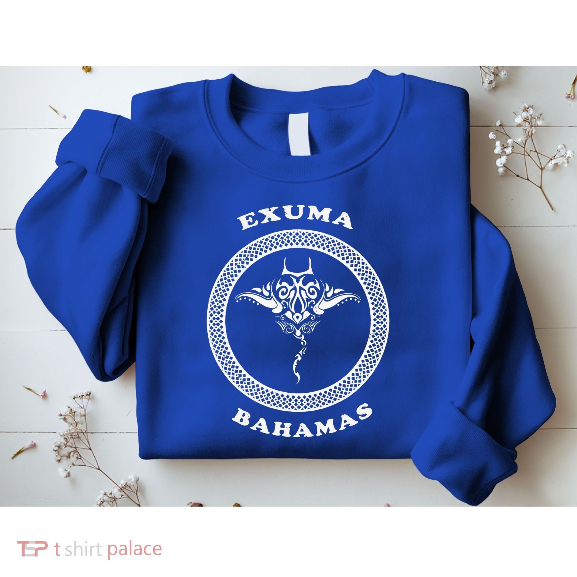 Exuma Islandsbahamas Tribal Stingray Vacation Sweatshirt
