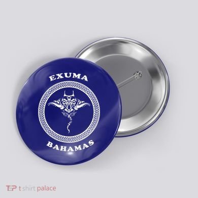 Exuma Islandsbahamas Tribal Stingray Vacation Button