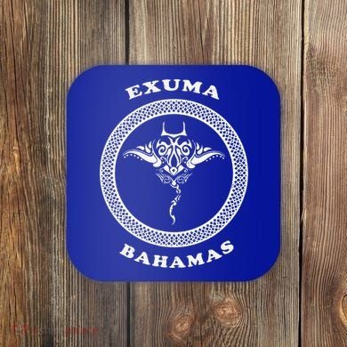 Exuma Islandsbahamas Tribal Stingray Vacation Coaster