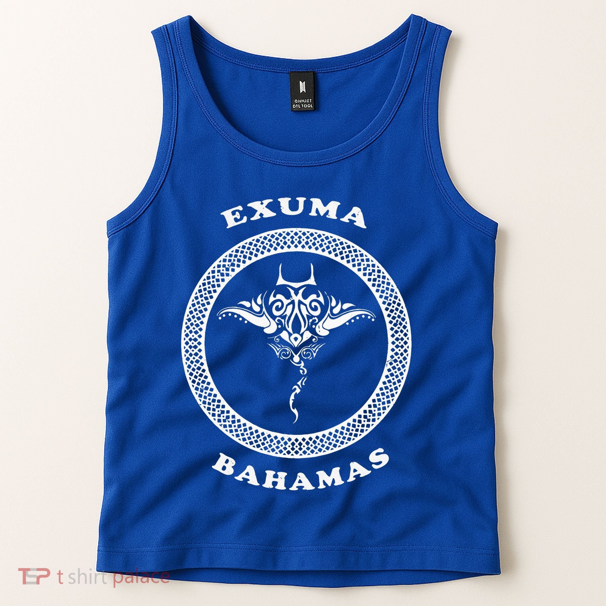 Exuma Islandsbahamas Tribal Stingray Vacation Tank Top