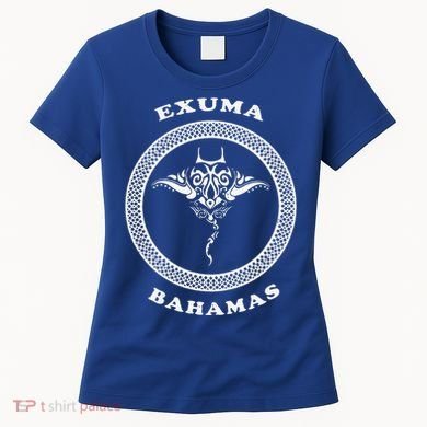 Exuma Islandsbahamas Tribal Stingray Vacation Women's T-Shirt