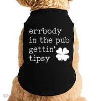 Errbody In The Pub Getting Tipsy St Patricks Day Doggie Tank thumb 0