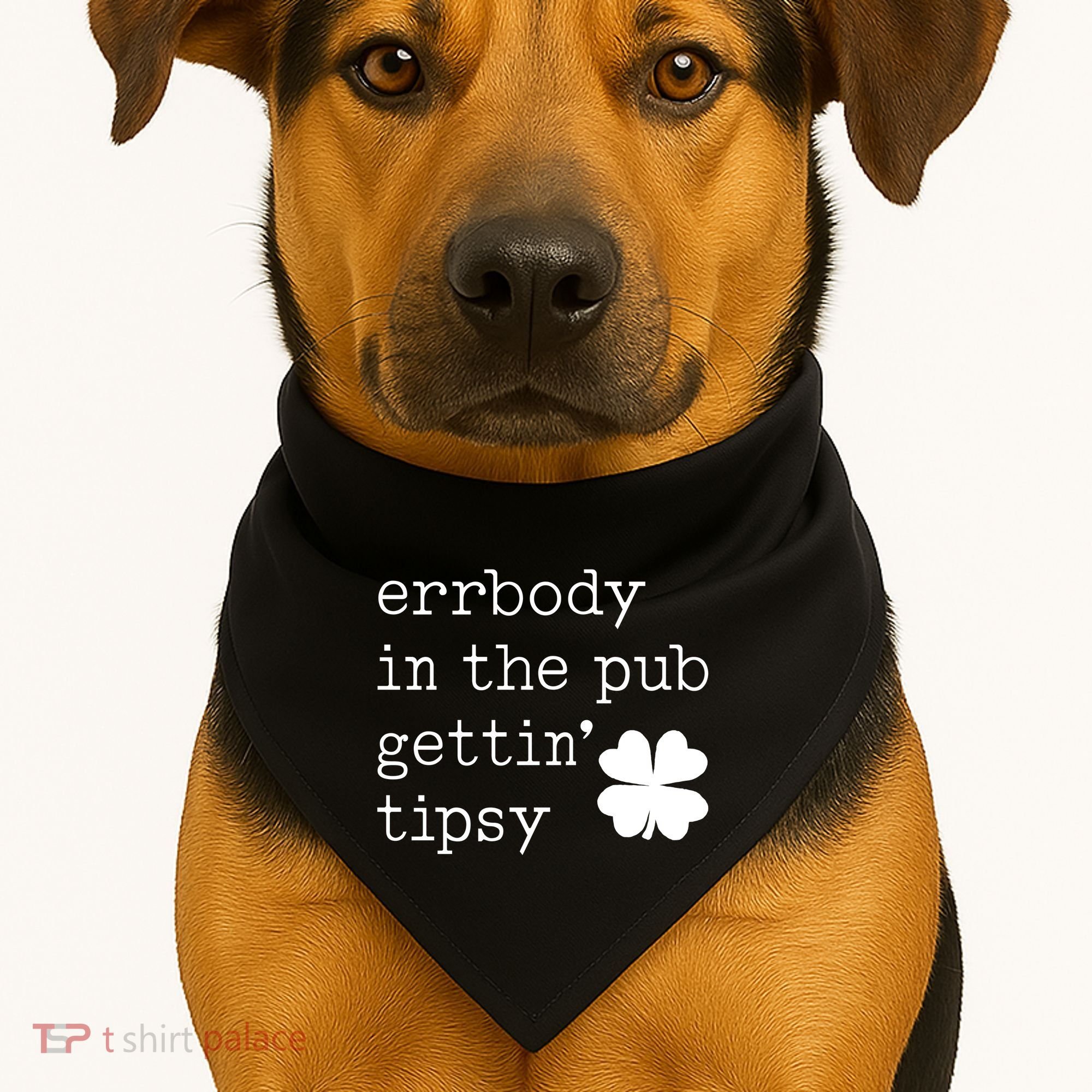 Errbody In The Pub Getting Tipsy St Patricks Day USA-Made Doggie Bandana