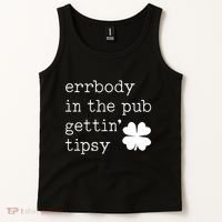 Errbody In The Pub Getting Tipsy St Patricks Day Tank Top thumb 2