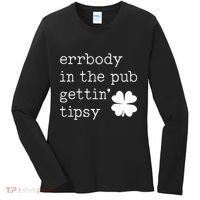 Errbody In The Pub Getting Tipsy St Patricks Day Women's Long Sleeve Shirt thumb 0