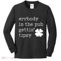 Errbody In The Pub Getting Tipsy St Patricks Day Kids Long Sleeve Shirt thumb 0