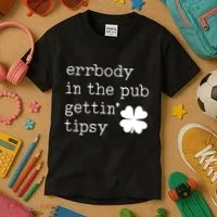 Errbody In The Pub Getting Tipsy St Patricks Day Kids T-Shirt thumb 3