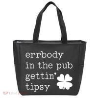 Errbody In The Pub Getting Tipsy St Patricks Day Tote Bag thumb 0