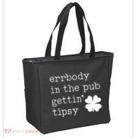Errbody In The Pub Getting Tipsy St Patricks Day Tote Bag thumb 2
