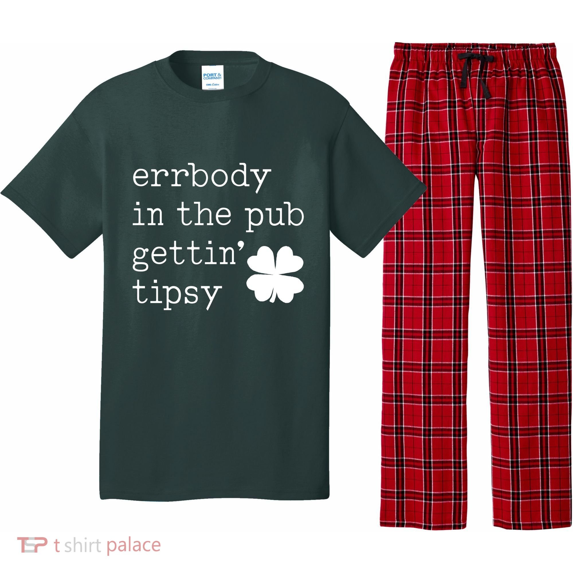 Errbody In The Pub Getting Tipsy St Patricks Day Pajama Set