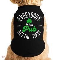 Everybody In The Pub Getting Tipsy Saint Paddy St. Patrick's Day Doggie Tank thumb 0