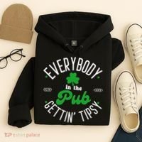 Everybody In The Pub Getting Tipsy Saint Paddy St. Patrick's Day Hoodie thumb 4