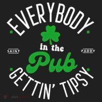 Everybody In The Pub Getting Tipsy Saint Paddy St. Patrick's Day Beanie thumb 2
