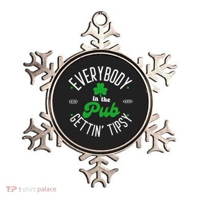 Everybody In The Pub Getting Tipsy Saint Paddy St. Patrick's Day Ornament