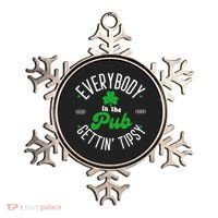 Everybody In The Pub Getting Tipsy Saint Paddy St. Patrick's Day Ornament thumb 0