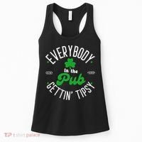 Everybody In The Pub Getting Tipsy Saint Paddy St. Patrick's Day Women's Tank Top thumb 0