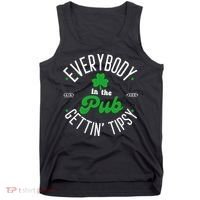 Everybody In The Pub Getting Tipsy Saint Paddy St. Patrick's Day Tank Top thumb 0