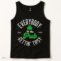 Everybody In The Pub Getting Tipsy Saint Paddy St. Patrick's Day Tank Top thumb 2
