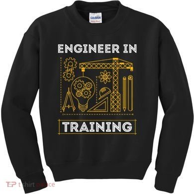 Engineer In Training Future Engineer Holding Engineering Kids Sweatshirt