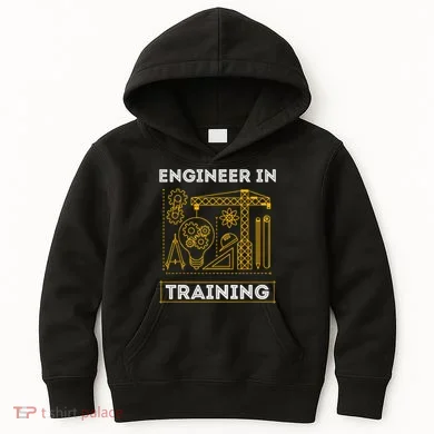 Engineer In Training Future Engineer Holding Engineering Kids Hoodie