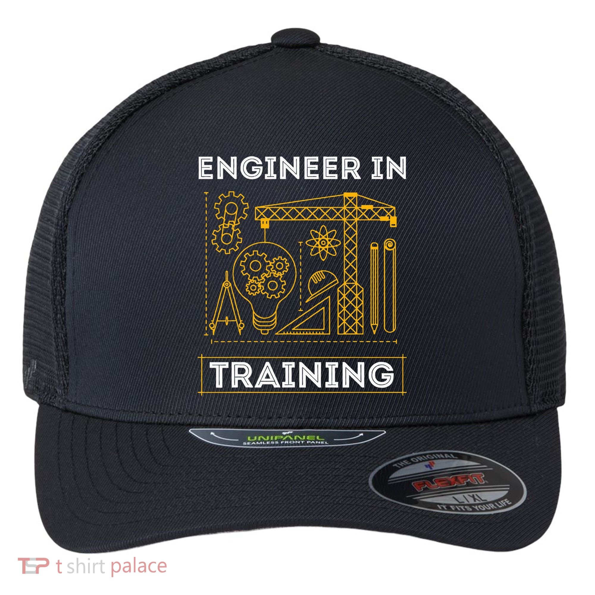 Engineer In Training Future Engineer Holding Engineering Flexfit Unipanel Trucker Cap