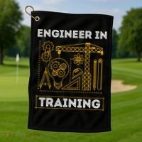 Engineer In Training Future Engineer Holding Engineering Golf Towel thumb 1