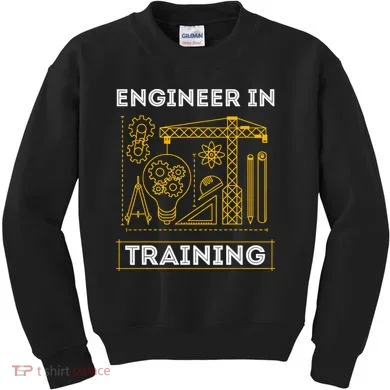 Engineer In Training Future Engineer Holding Engineering Kids Sweatshirt