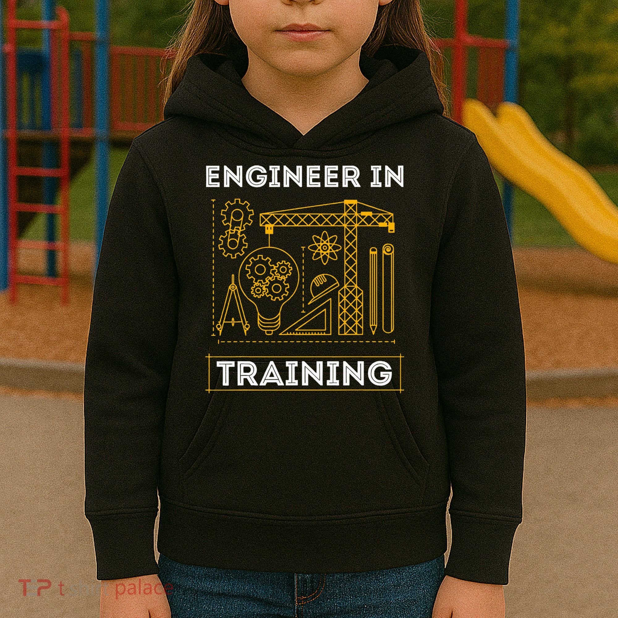 Engineer In Training Future Engineer Holding Engineering Kids Hoodie