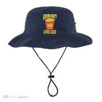 Exercise I Thought You Said Extra Fries Funny Fitness Bucket Hat thumb 0