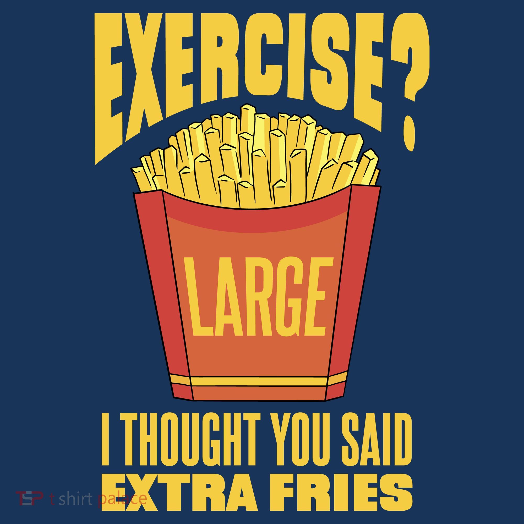 Exercise I Thought You Said Extra Fries Funny Fitness Beanie