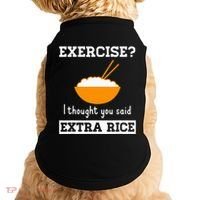 Exercise I Thought You Said Extra Rice Funny Asian Doggie Tank thumb 0
