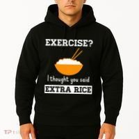 Exercise I Thought You Said Extra Rice Funny Asian Hoodie thumb 2