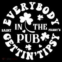 Everybody In The Pub Getting Tipsy St Patricks Day Shamrock Women's Hoodie thumb 2