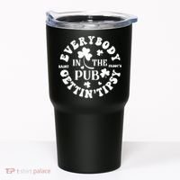 Everybody In The Pub Getting Tipsy St Patricks Day Shamrock Tumbler thumb 0