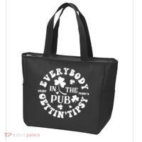 Everybody In The Pub Getting Tipsy St Patricks Day Shamrock Tote Bag thumb 3