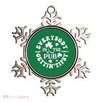 Everybody In The Pub Getting Tipsy St Patricks Day Shamrock Ornament thumb 0