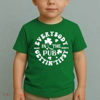 Everybody In The Pub Getting Tipsy St Patricks Day Shamrock Toddler T-Shirt thumb 2