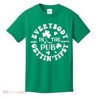 Everybody In The Pub Getting Tipsy St Patricks Day Shamrock Kids T-Shirt thumb 0
